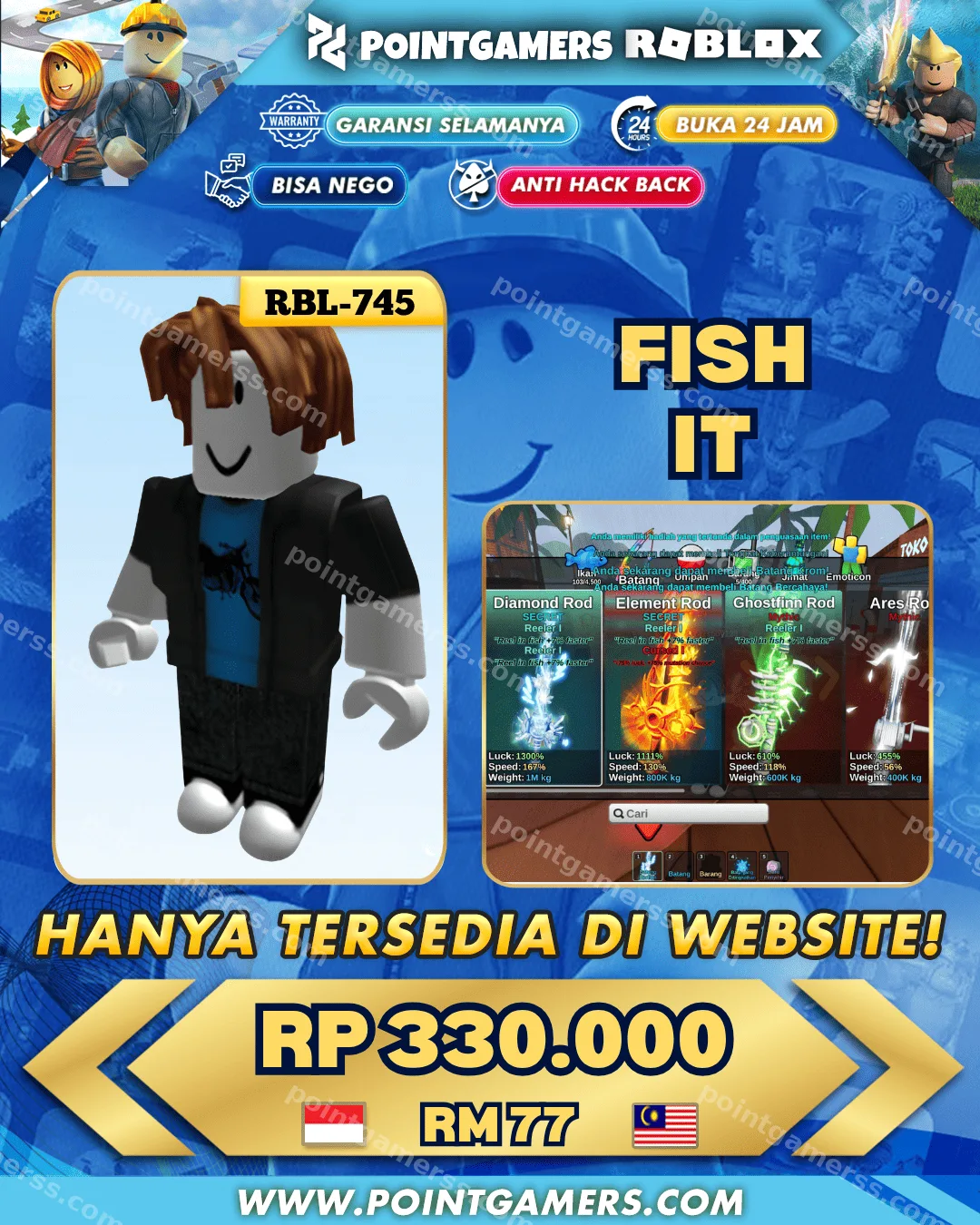 RBL-745 - 48 M COIN, LVL 627
