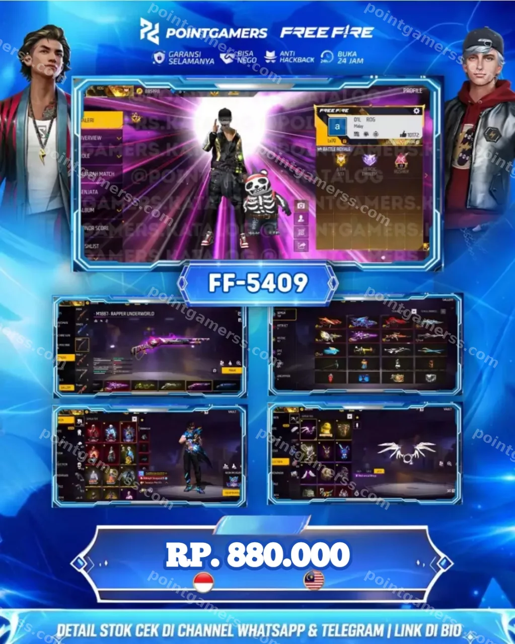 FF-5368 - EVO : ADA 7 , MAX 5  SG2 : 7 RASA, REPOER/UNGU, TROMPET, METEOR MERAH, PAROT,  MAMBA, BUNNY PELURU SUCI