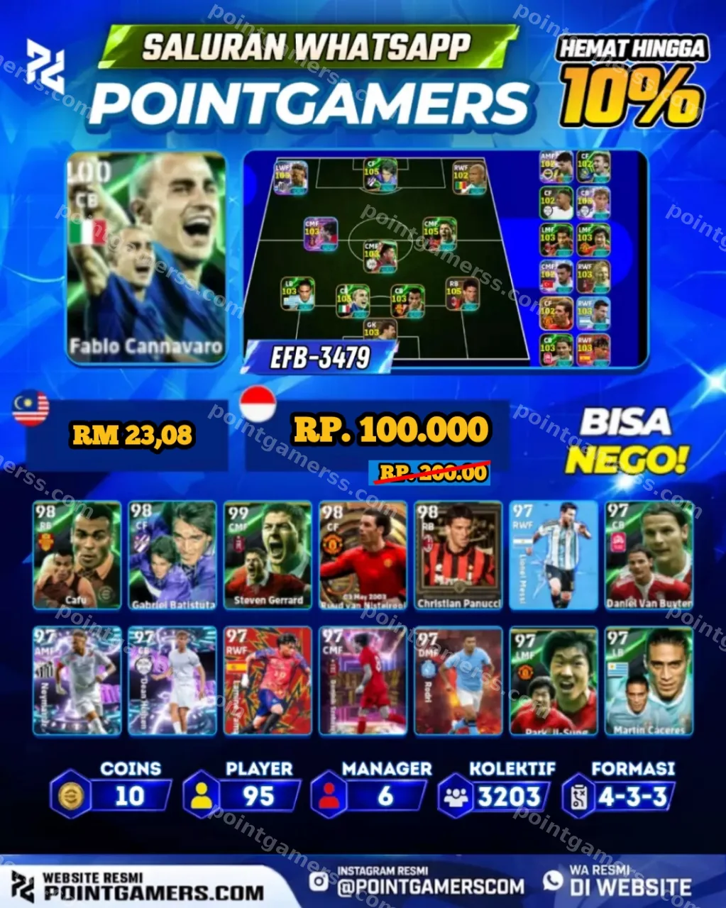 EFB-3479 - FABIO CANNAVARO 100