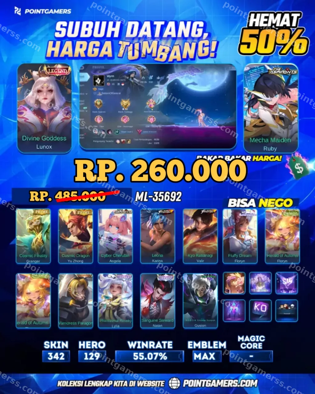 ML-35692 - LUNOX LEGEND, RUBY ASPIRANTS
