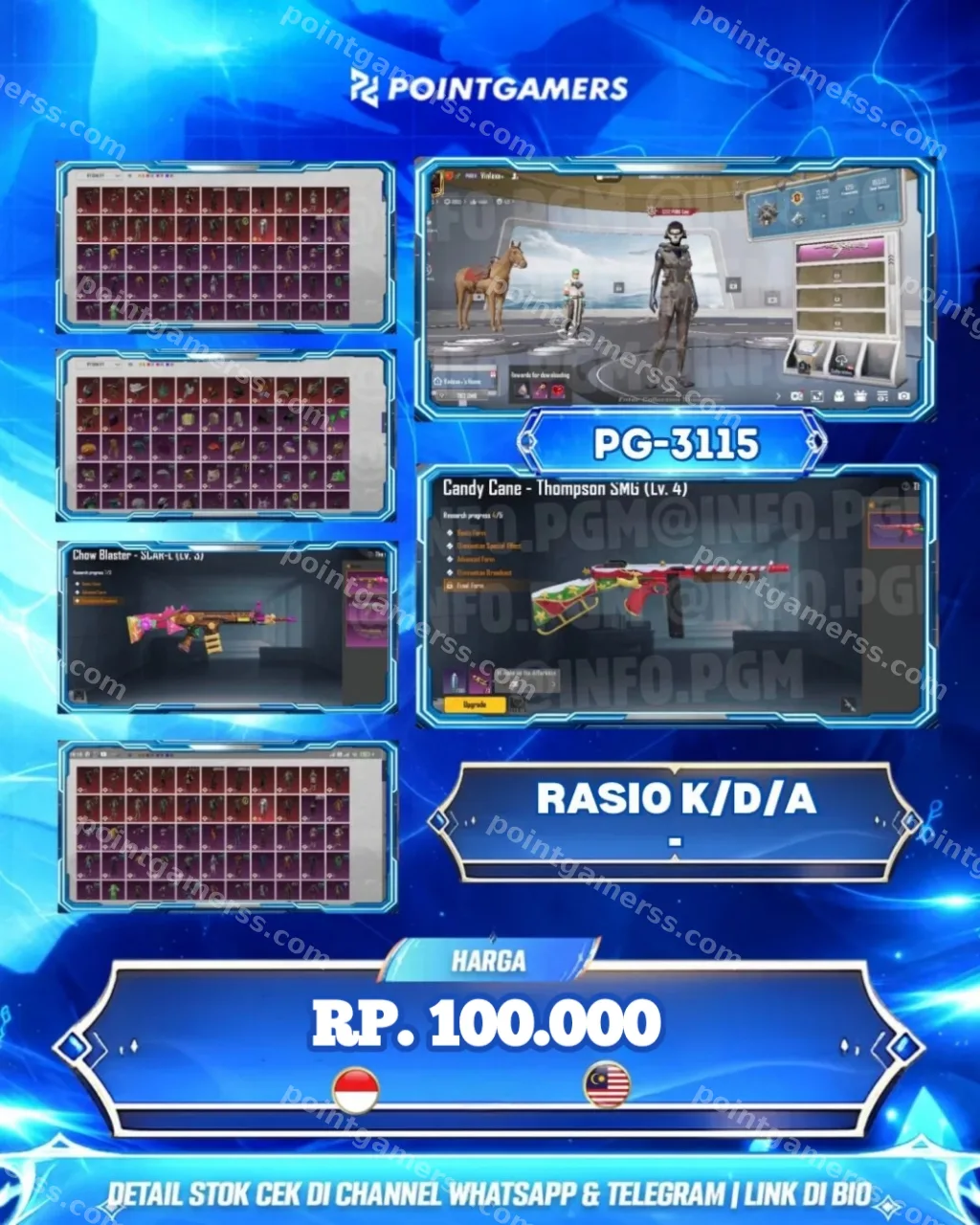 PG-3115 - THOMPSON - CANDY CANE LEVEL 4, SCARL - CHOW BLASTER LEVEL 3