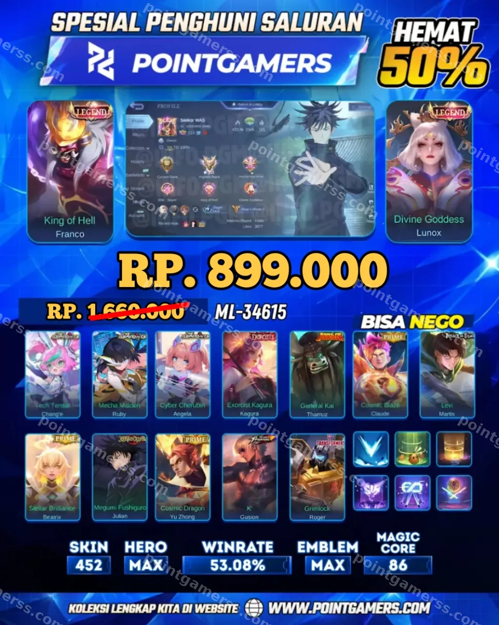 ML-34615 - FRANCO LEGEND, LUNOX LEGEND