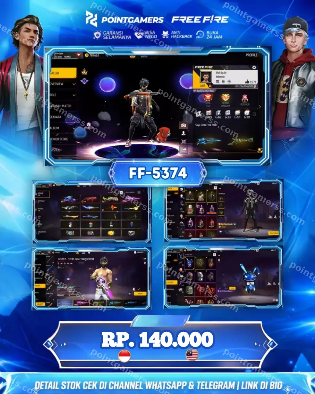 FF-5374 - EVO 4 MAX 2, SG 2 : EVO , TEROMPET, AQUA, MAMBA, PELURU SUCI