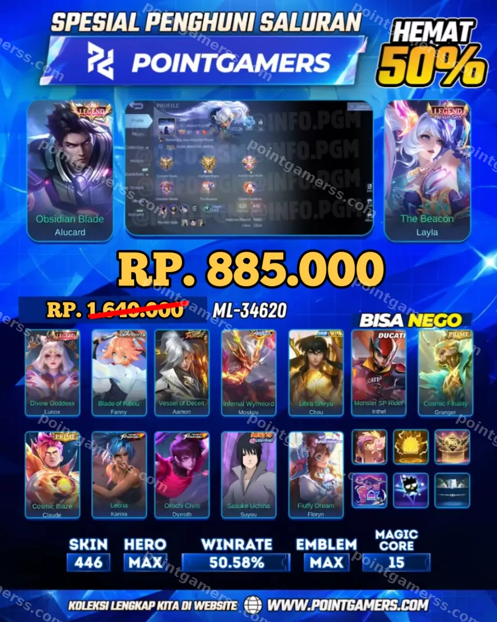 ML-34620 - ALUCARD LEGEND, LAYLA LEGEND, LUNOX LEGEND