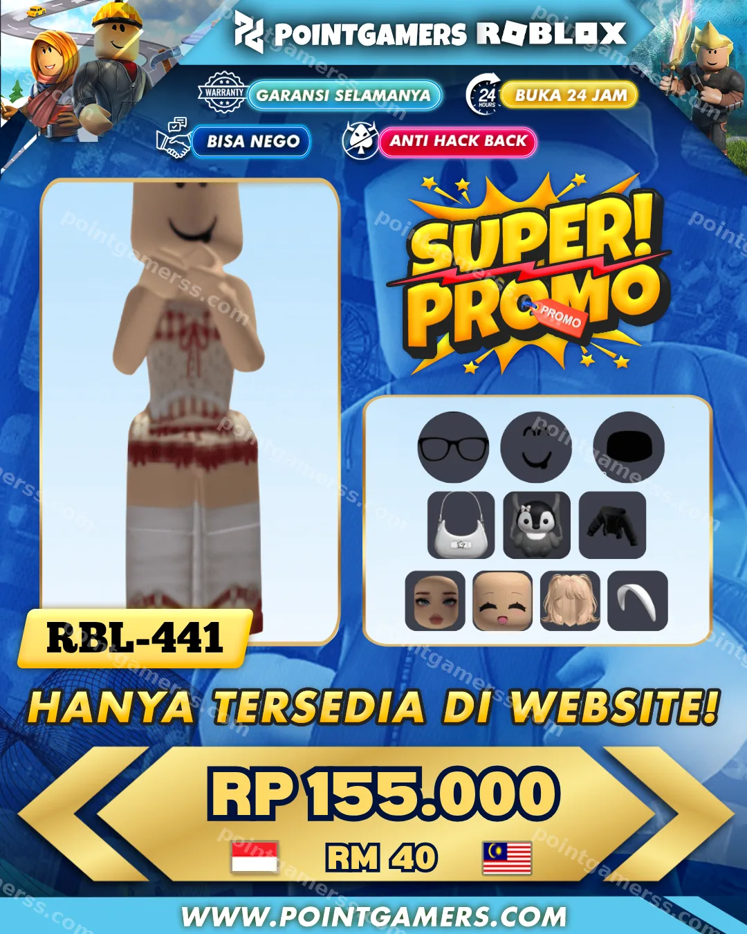 PROMO WHITE HEADBAND, COLD BULSHY 1