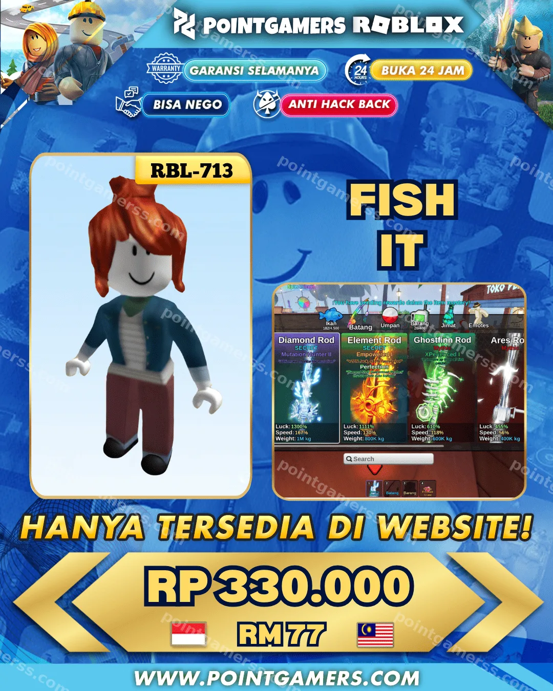 RBL-713 - 55 M COIN, LVL 635