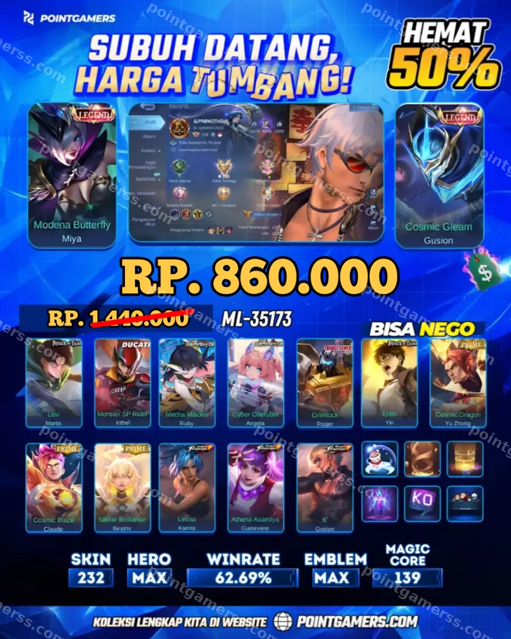 MIYA LEGEND, GUSION LEGEND 1
