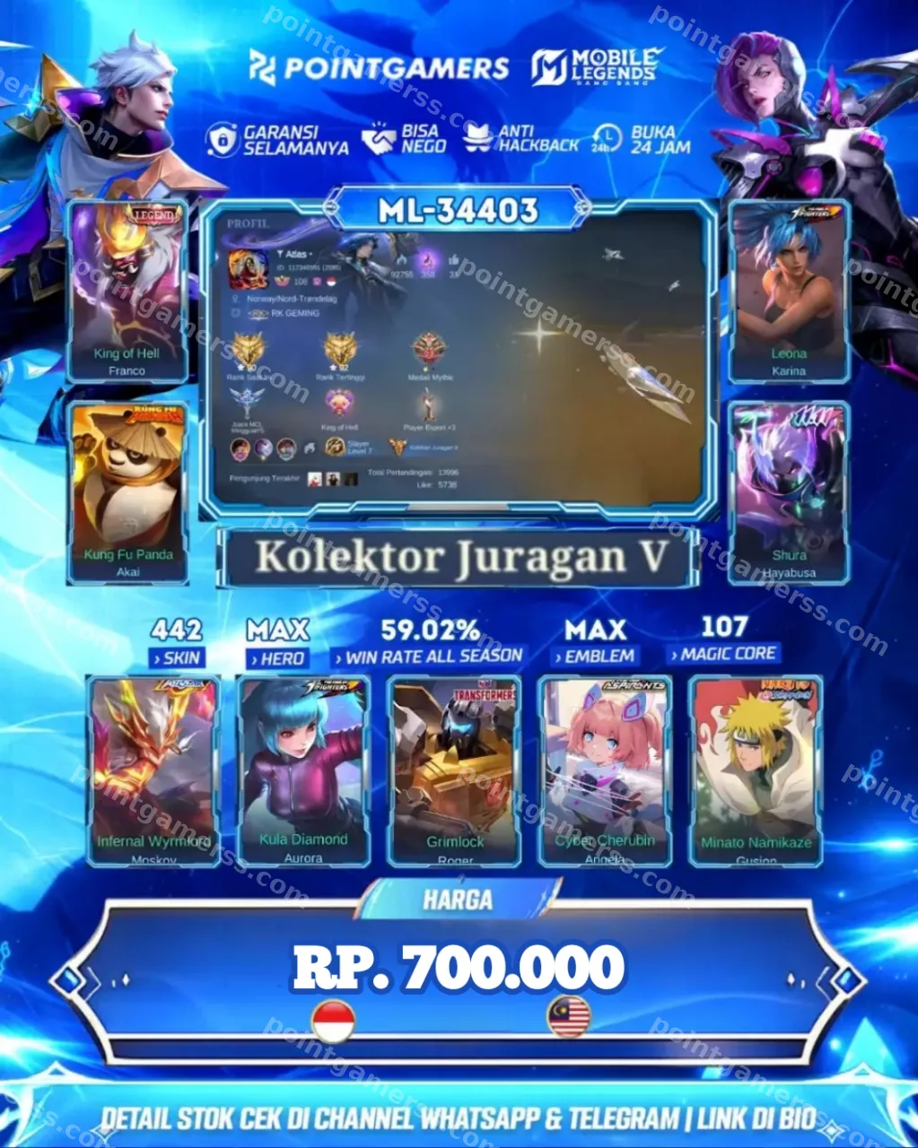 ML-34403 - FRANCO LEGEND, AKAI KUNGFUPANDA