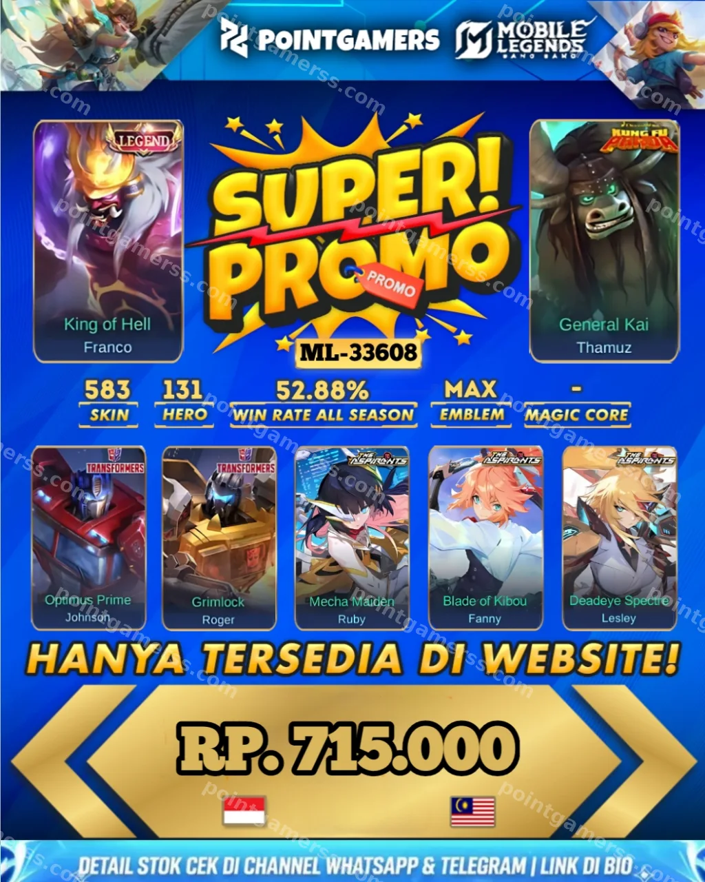 PROMO ROGER TRANSFORMER, FRANCO LEGEND 1