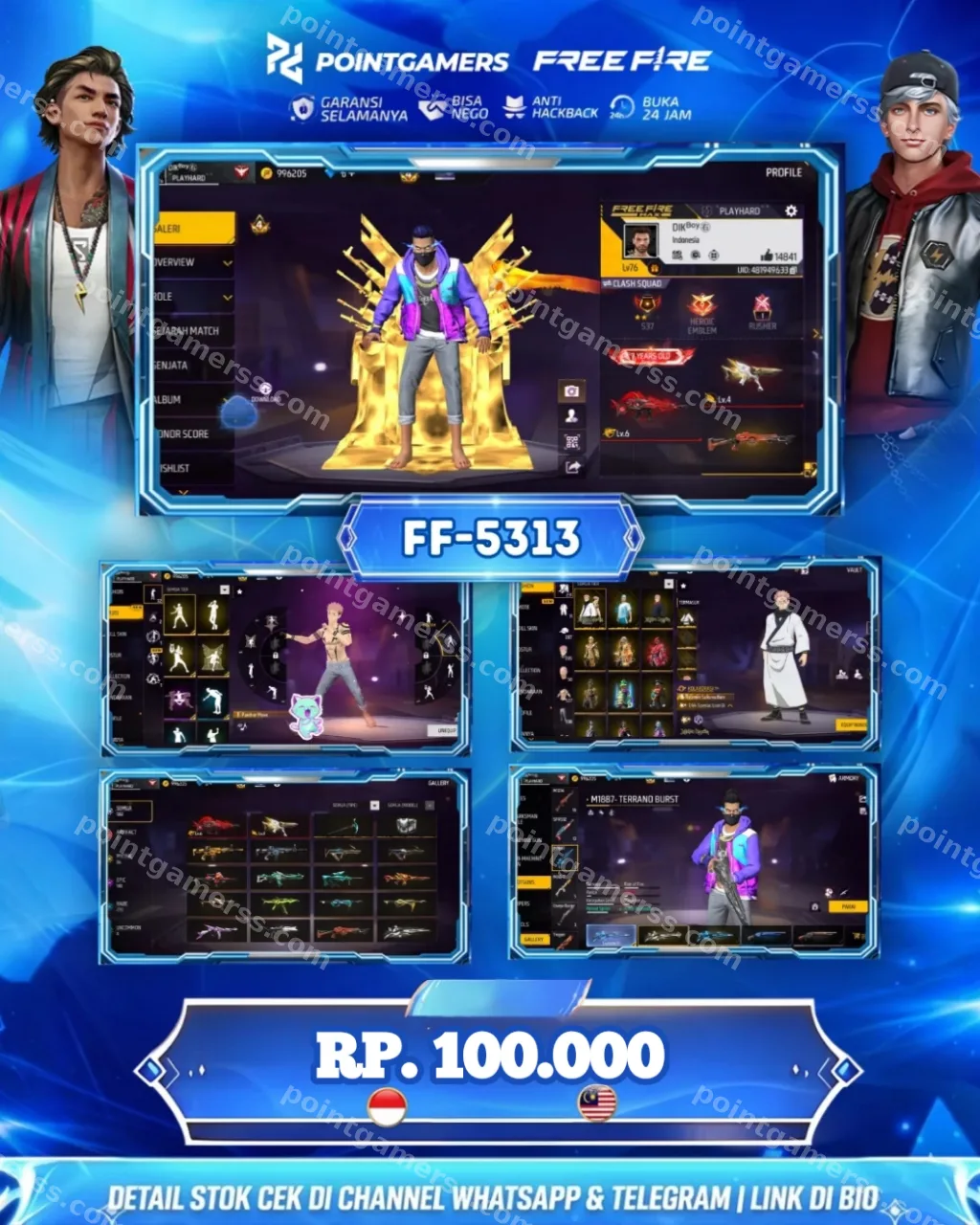 FF-5313 - EVO 2, TW MAX 1, SG 2 : AQUA,ABU,MAMBA