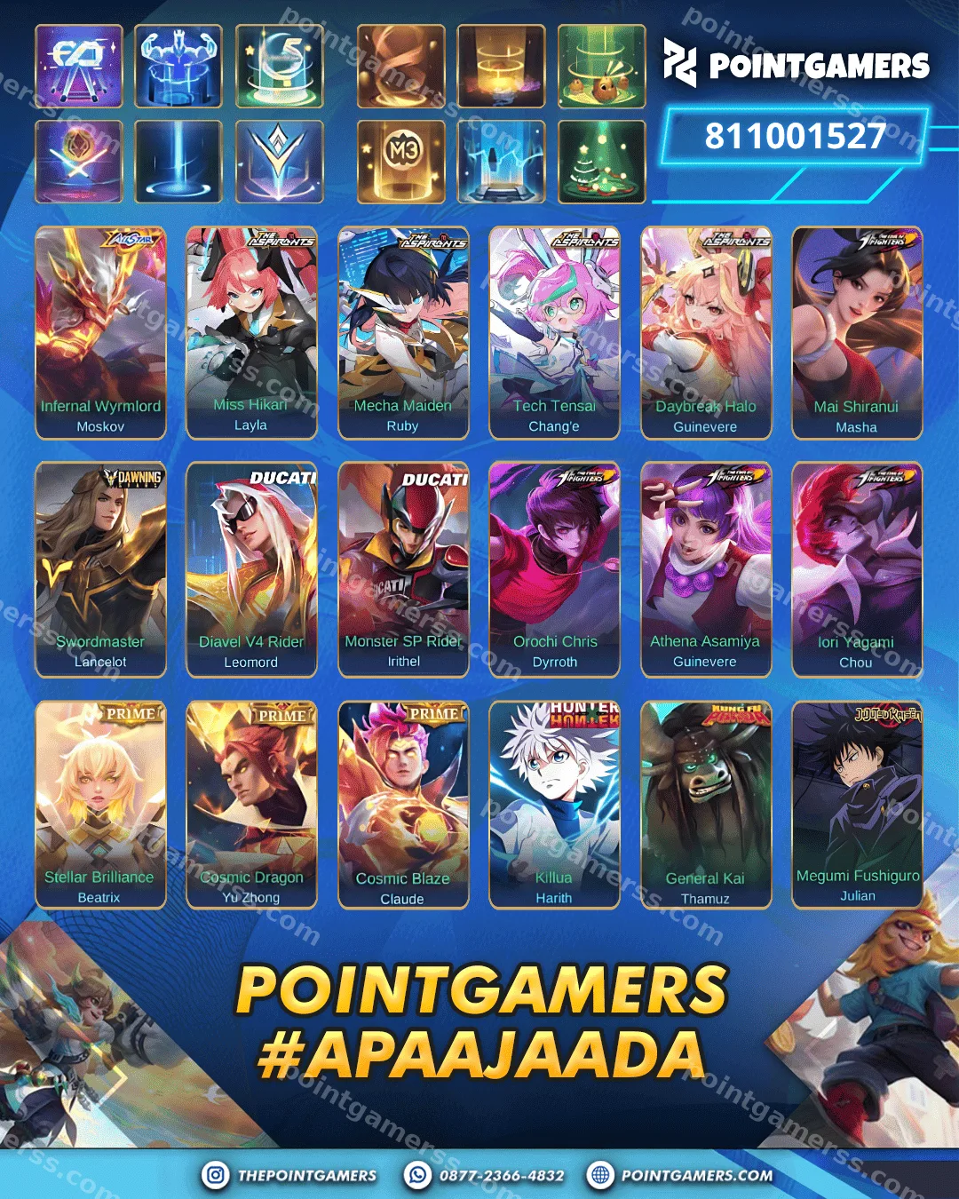 PROMO ALUCARD LEGEND, GUSION LEGEND 2