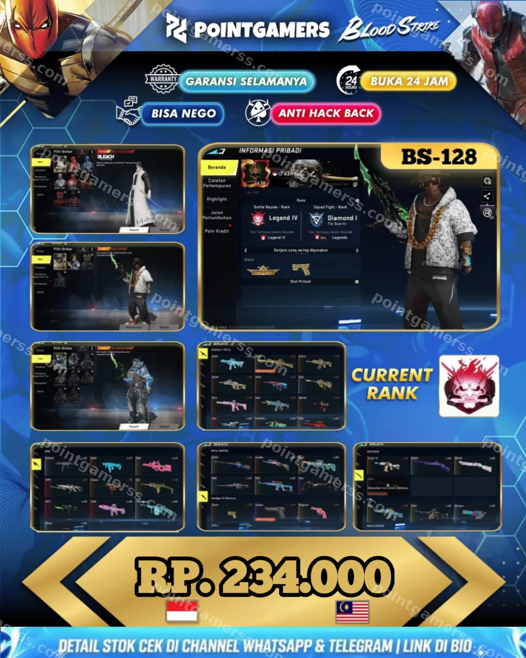 BS-128 - ETERNAL COLLAB MP5 LVL 2, MP7 BURNING LVL 2