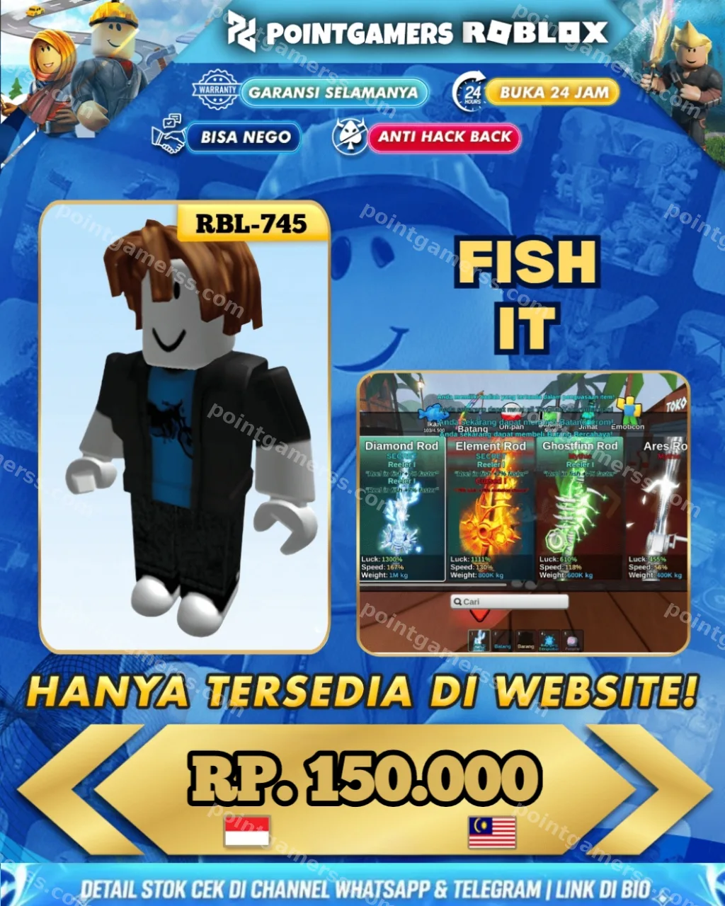 RBL-0745 - 48 M COIN, LVL 627
