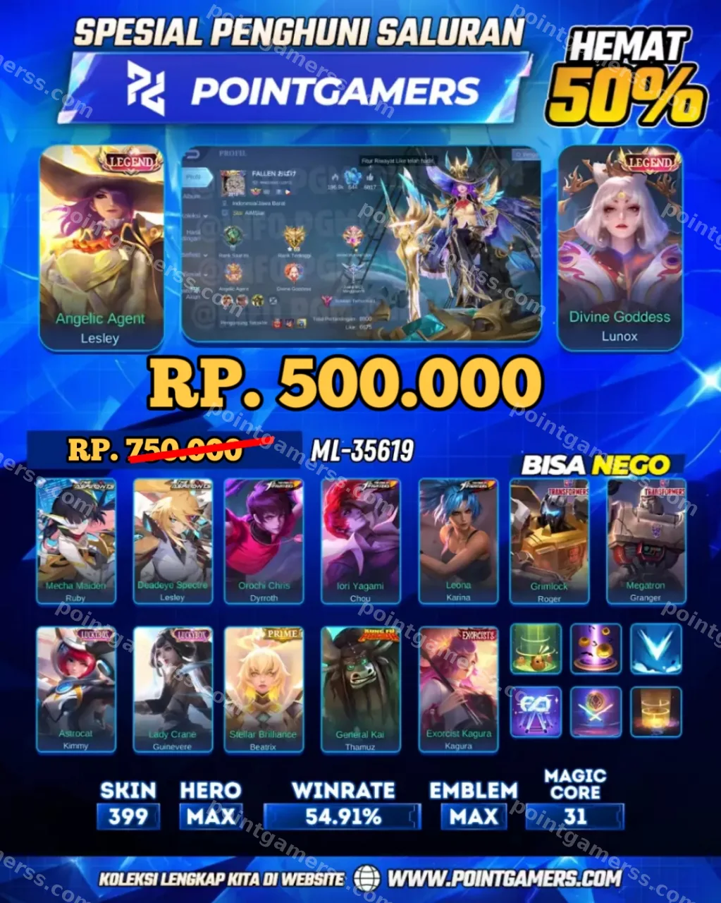 ML-35619 - LESLEY LEGEND, LUNOX LEGEND