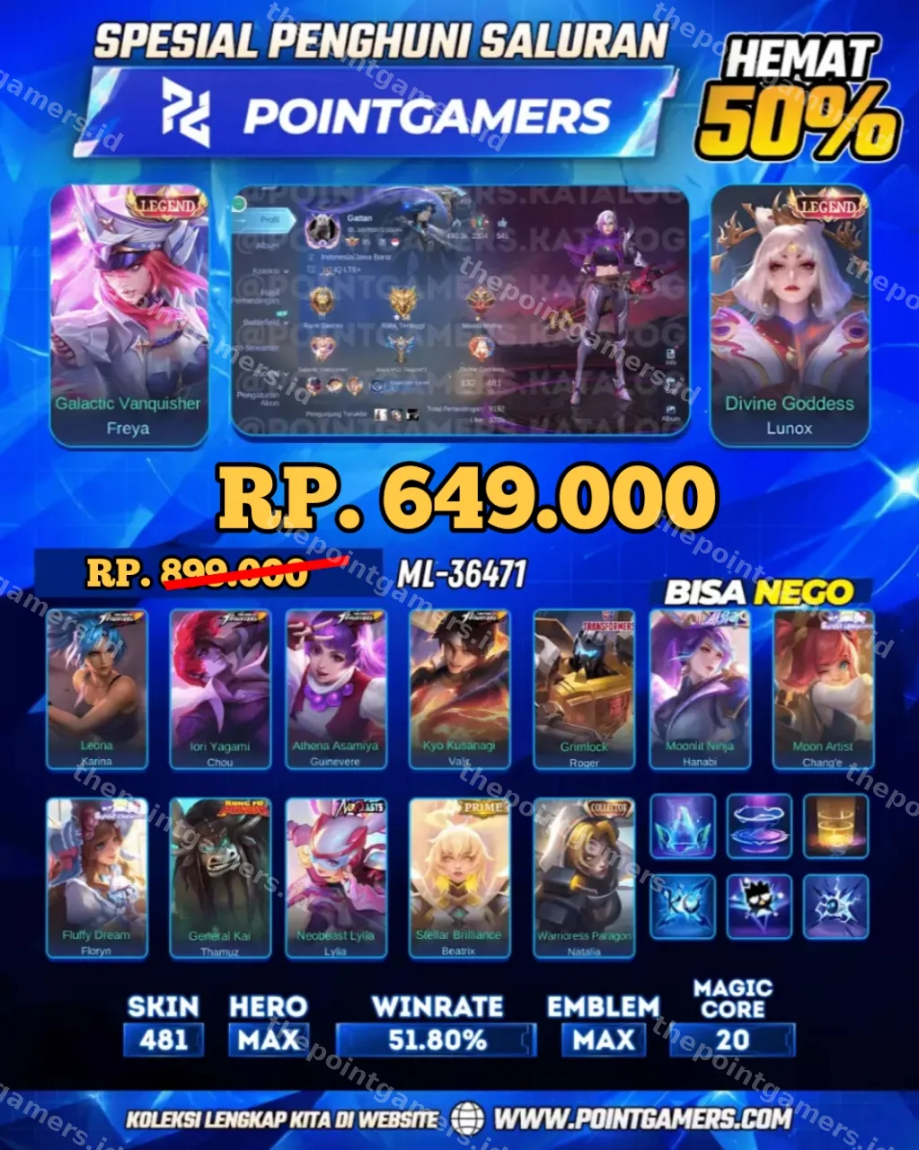 LUNOX LEGEND, FREYA LEGEND 1