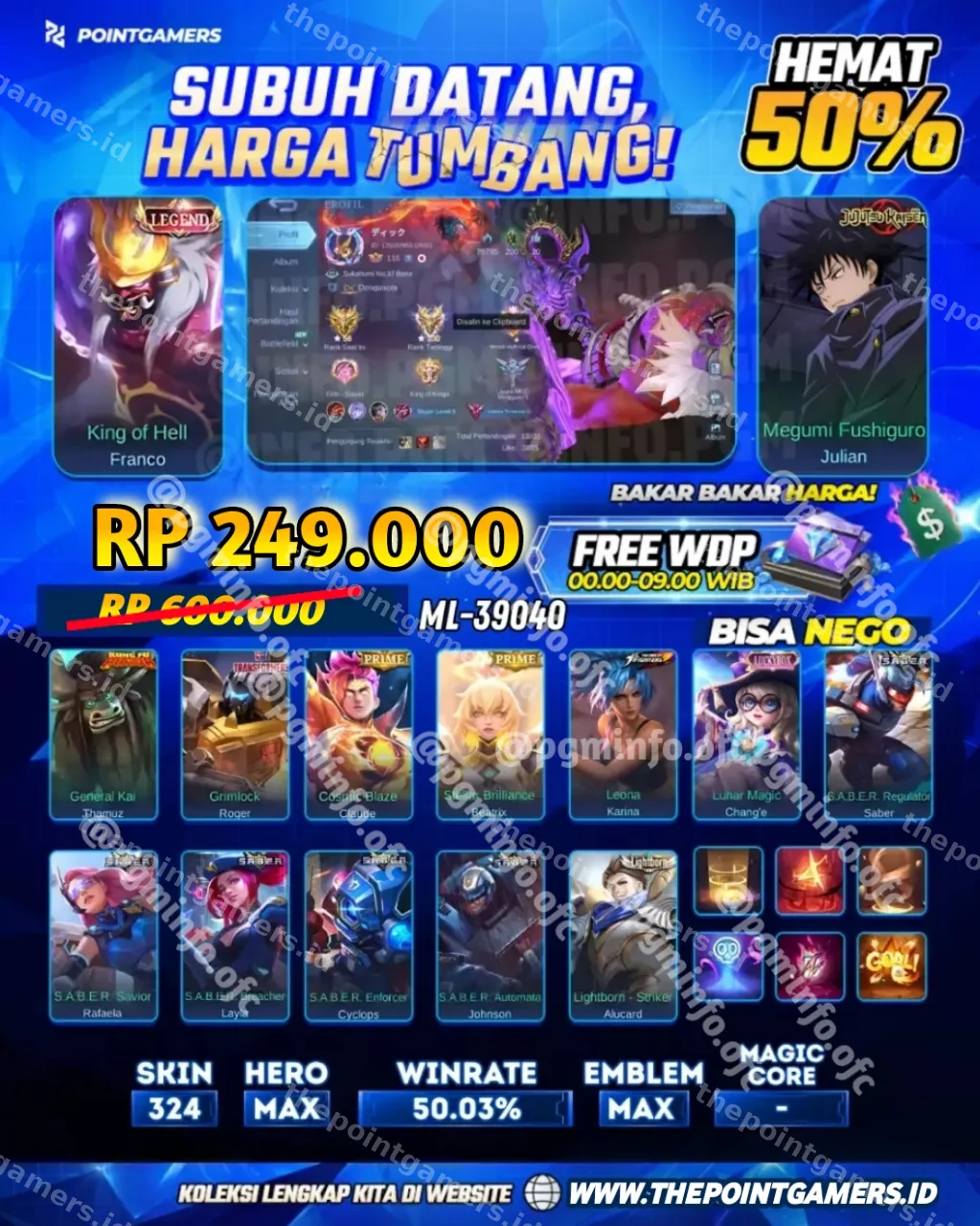 ML-39040 - "FRANCO LEGEND, JULIAN JJK"