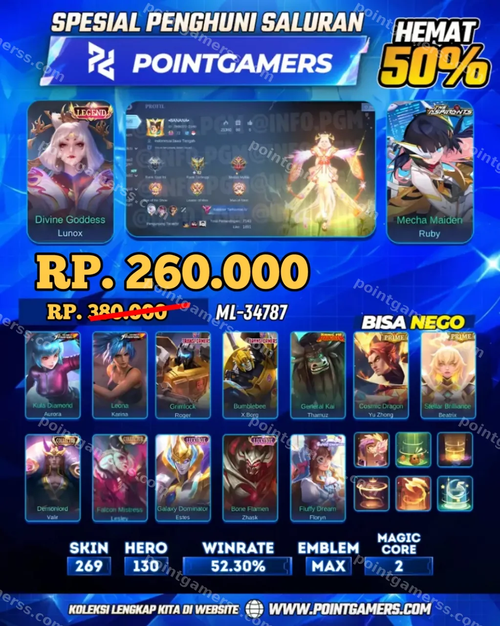 LUNOX LEGEND, RUBY ASPIRANTS 1