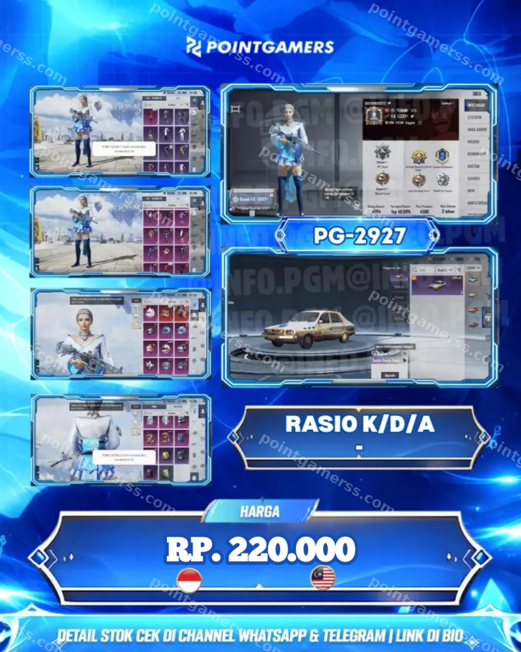 PG-2927 - M416 GLACIER LEVEL 4, MP5K RETRO PIXEL LVL 1