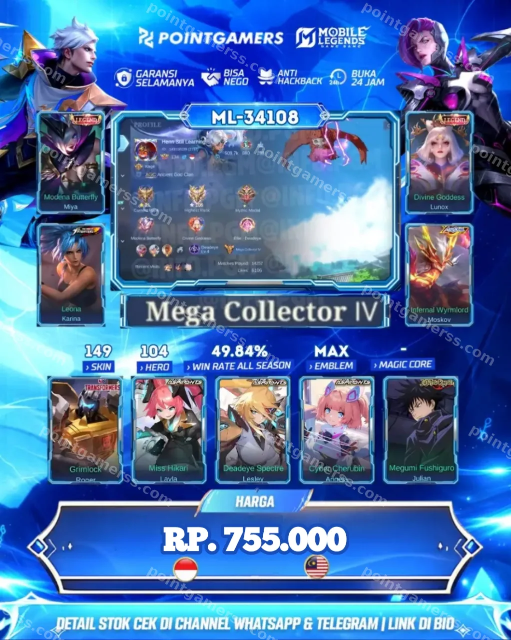MIYA LEGEND, LUNOX LEGEND 1