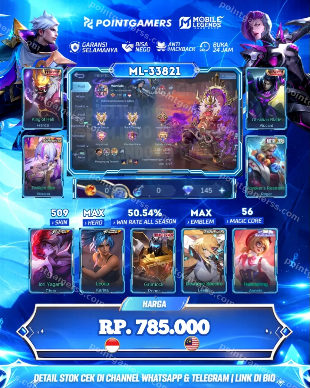 ML-33821 - FRANCO LEGEND, ALUCARD LEGEND
