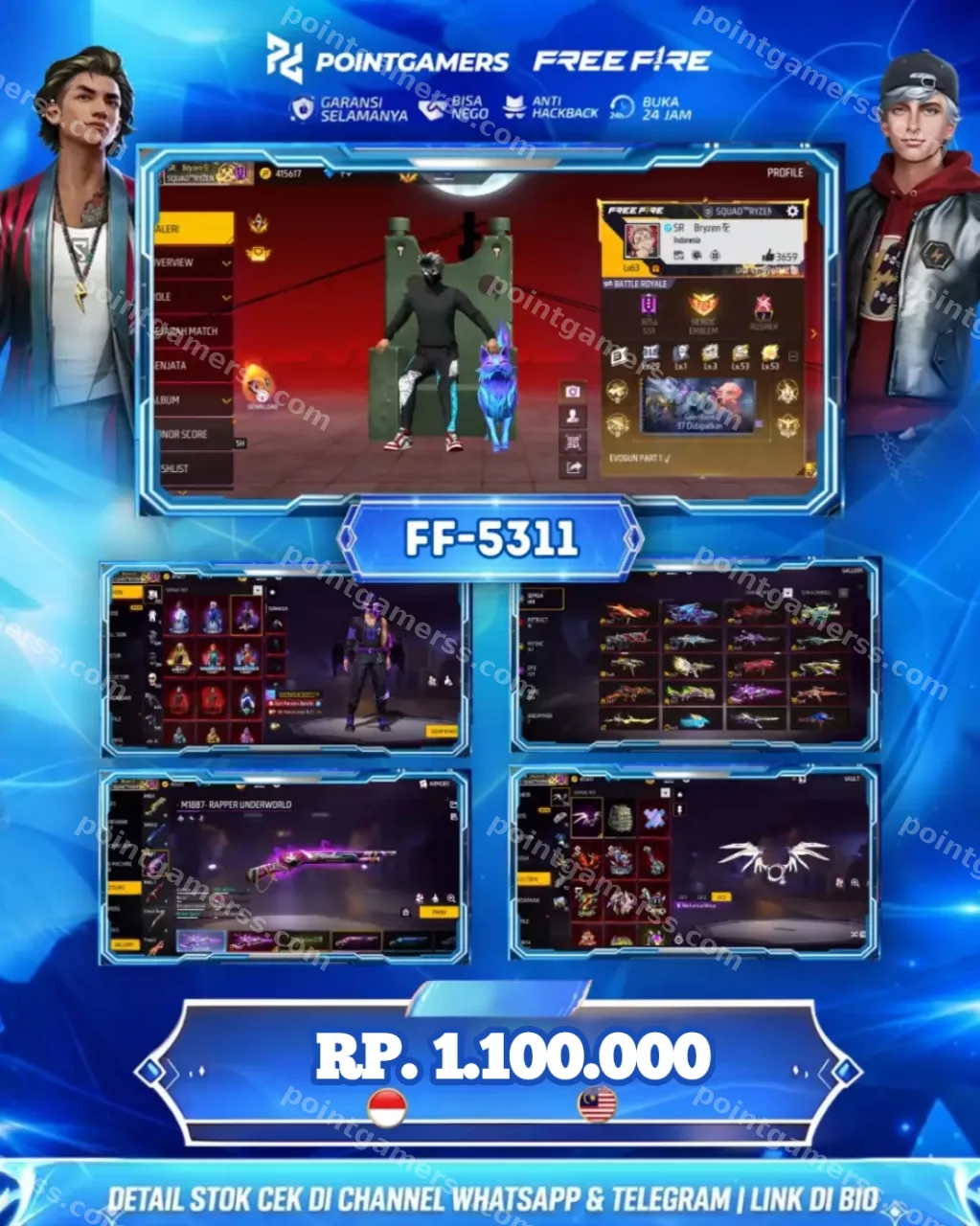 FF-5311 - Evo : 16, MAX :  8, SG 2 :  EVO (MAX) UNGU TEROMPET