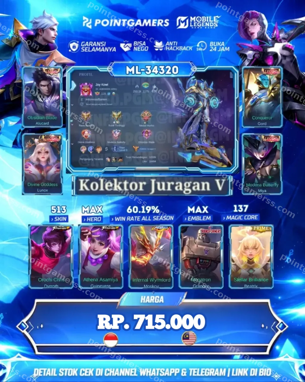 MIYA LEGEND, LUNOX LEGEND 1