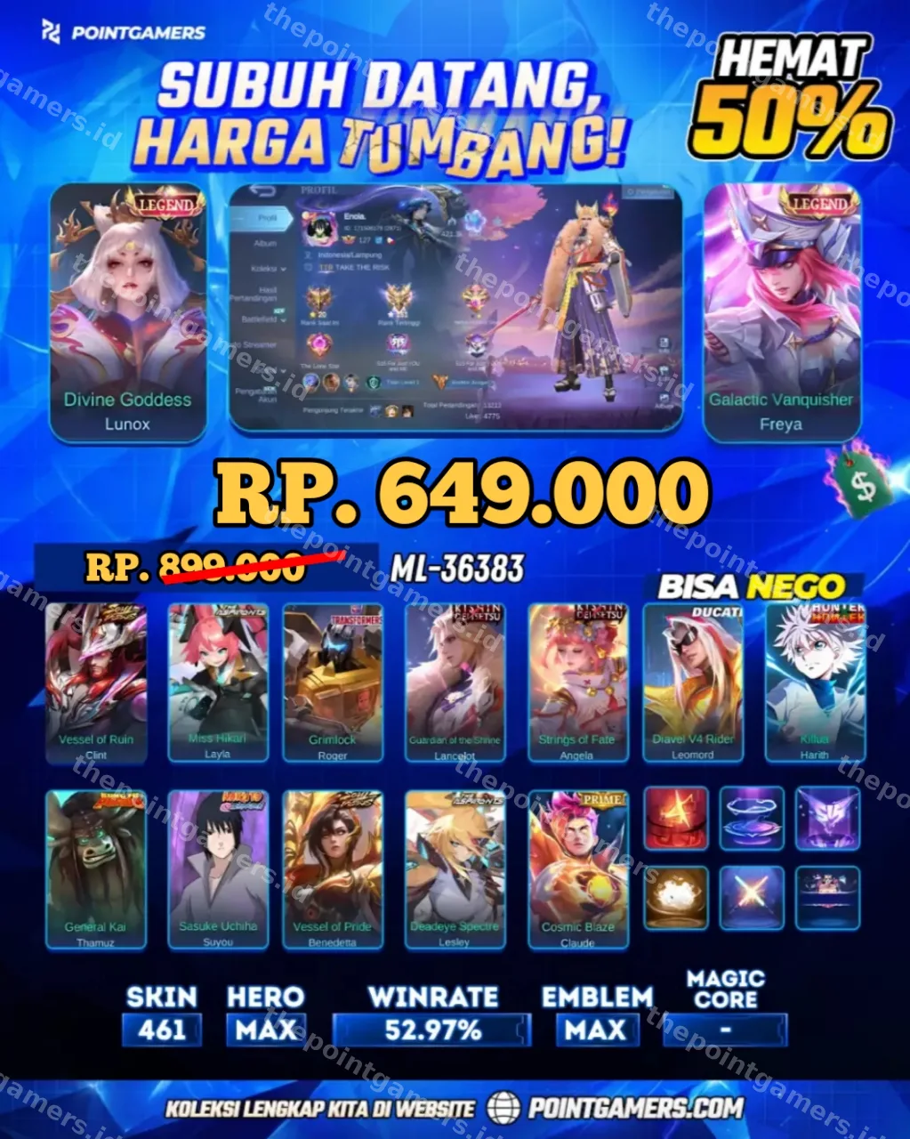 LUNOX LEGEND, FREYA LEGEND 1