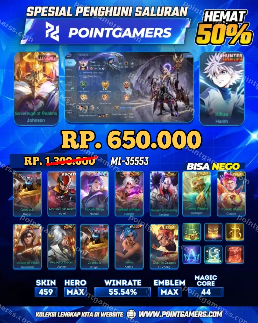 "JOHNSON LEGEND, HARITH HXH" 1