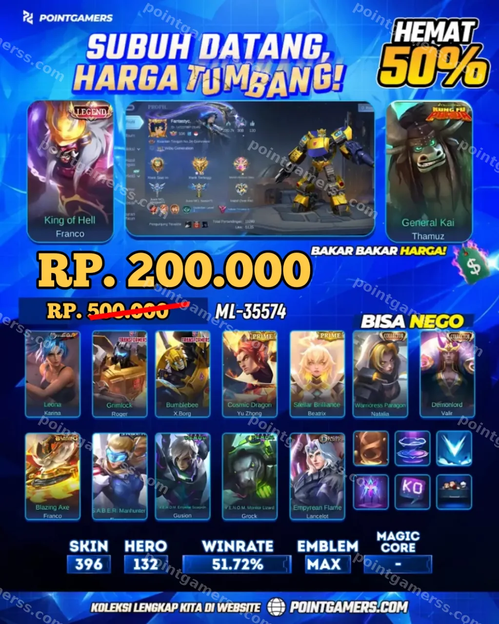 FRANCO LEGEND, THAMUZ KUNGFU PANDA 1