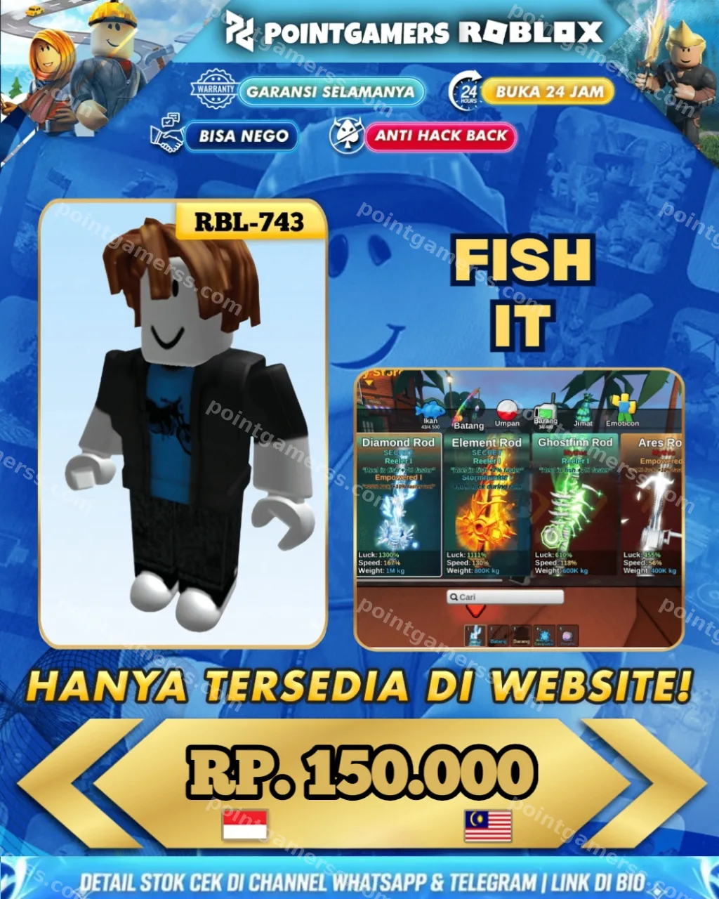 RBL-0743 - 38 M COIN, LVL 637