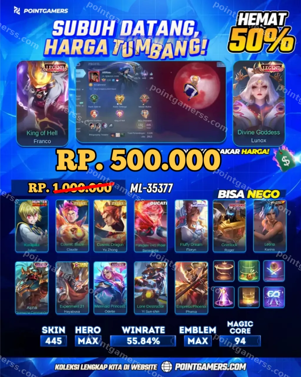 ML-35377 - FRANCO LEGEND, LUNOX LEGEND