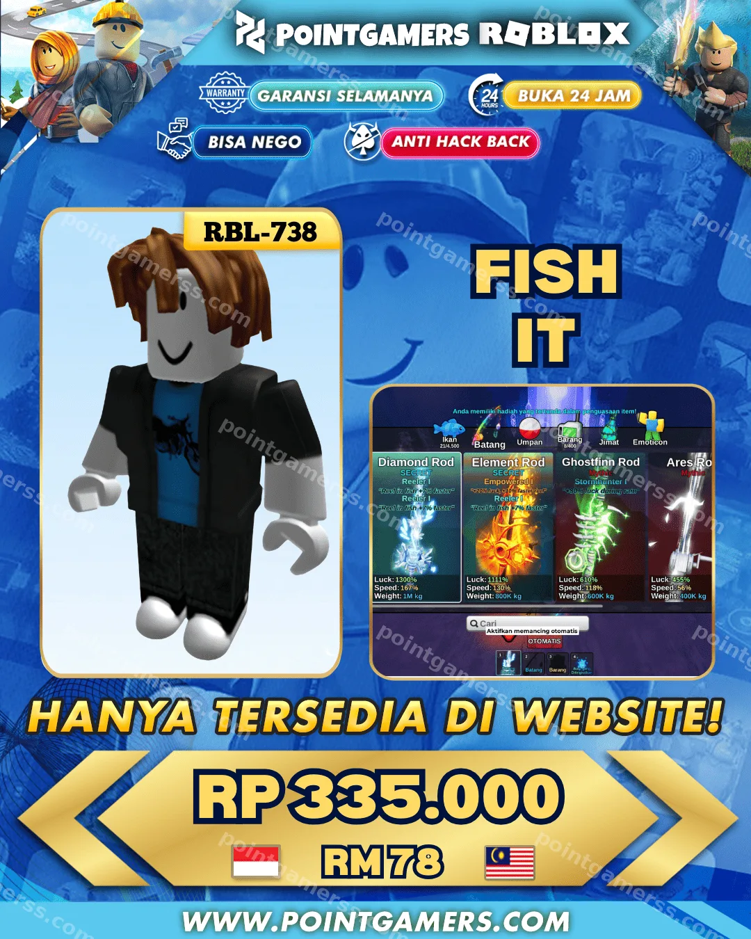 RBL-738 - 41 M COIN, LVL 509