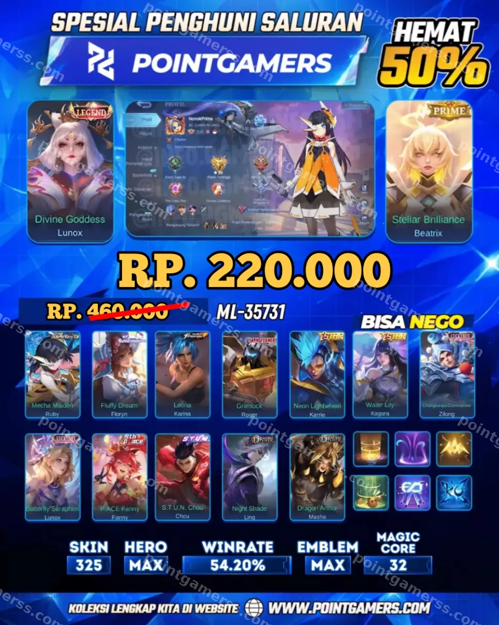 ML-35731 - LUNOX LEGEND, BEATRIX PRIME