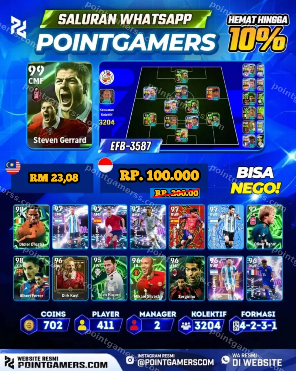 EFB-3587 - STEVEN GERRARD 99