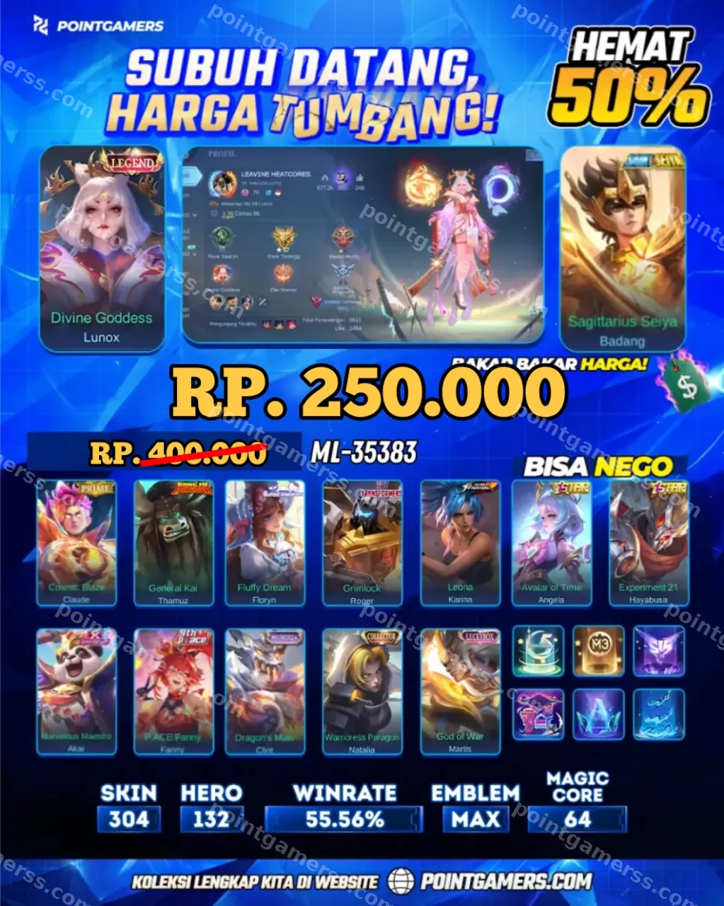LUNOX LEGEND, BADANG SAINT 1