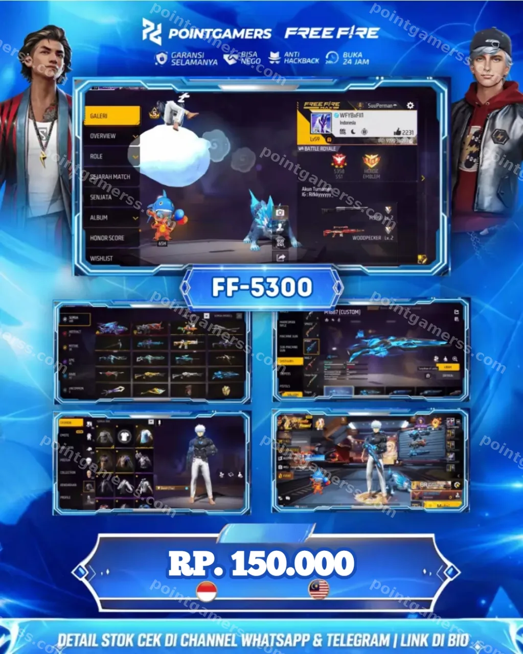 FF-5300 - 2 EVO MAX 1, SG2 AQUA 2RASA