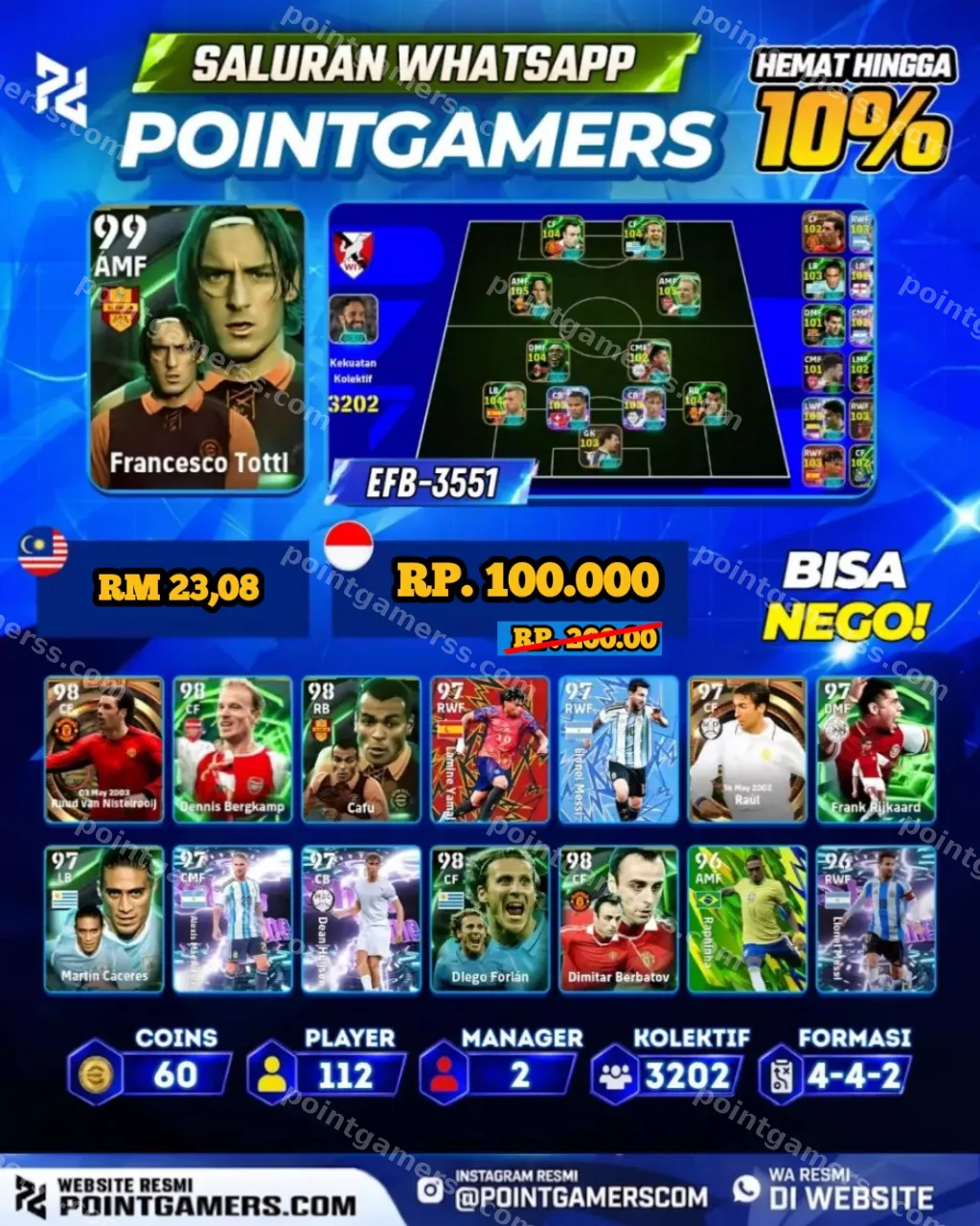 EFB-3551 - FRANCESCO TOTTI 99