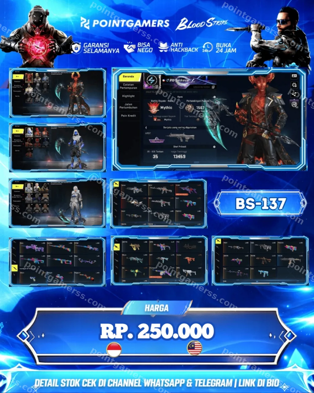 BS – 137 - ETERNAL SCAR DOMINATOR LVL 2, MELEE SABIT LUNA
