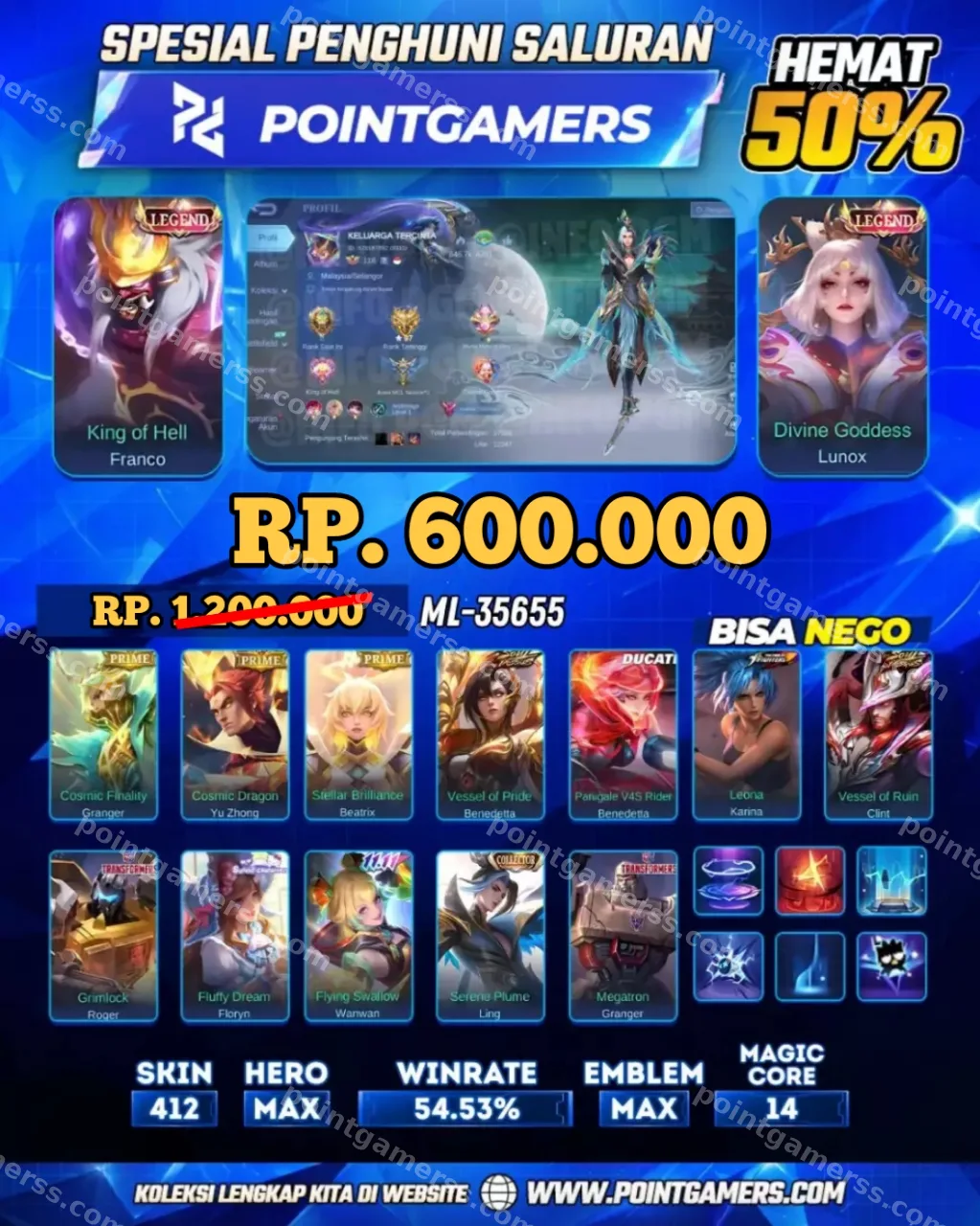 ML-35655 -  FRANCO LEGEND, LUNOX LEGEND