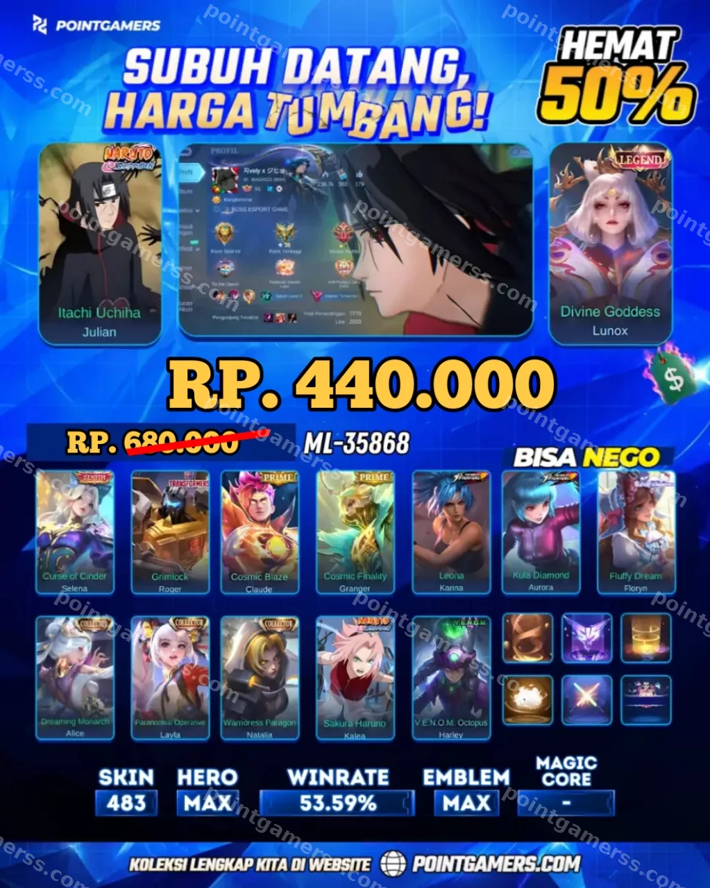 ML-35868 - LUNOX LEGEND, JULIAN ITACHI