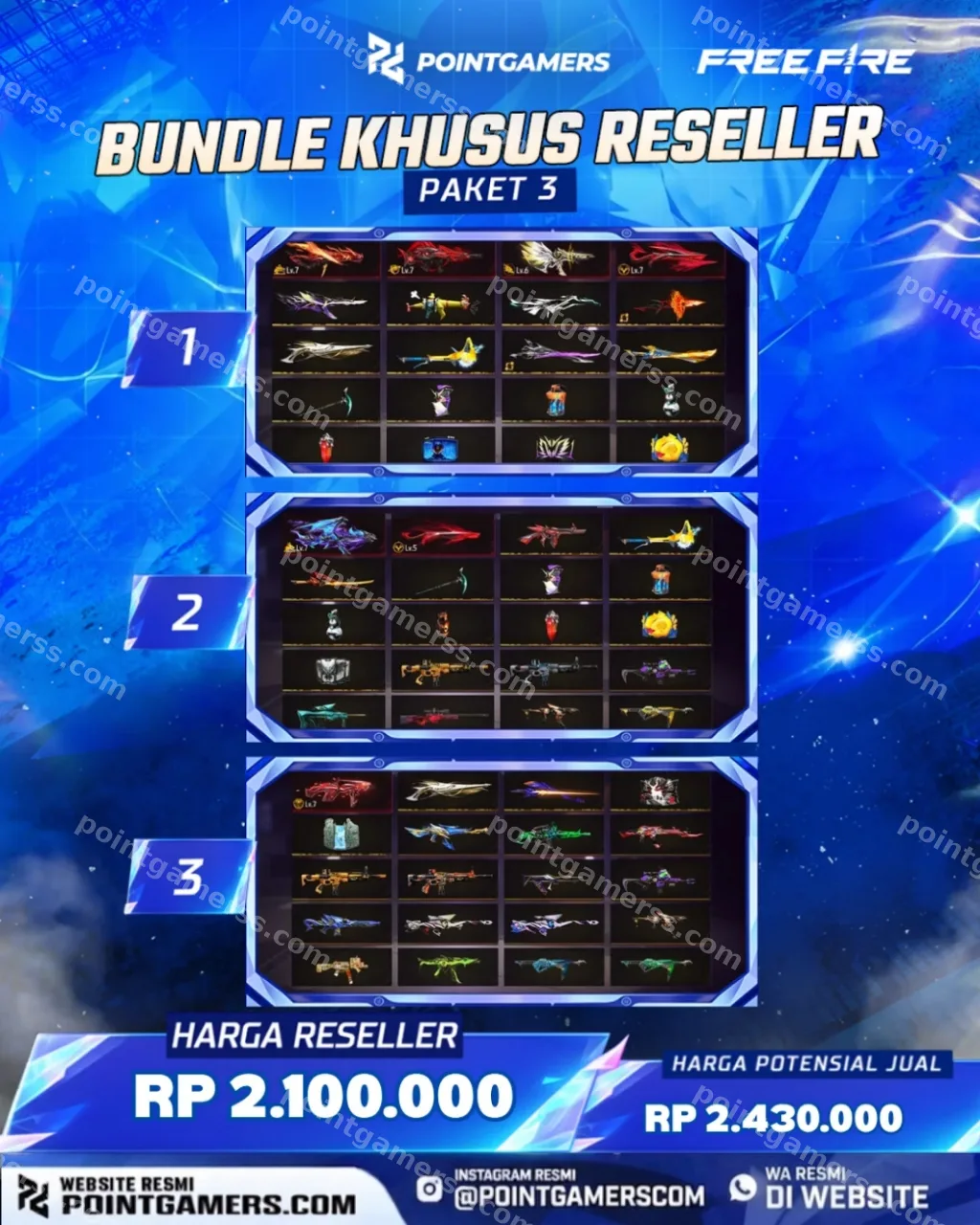 FFR002 - BUNDLE FF AUTO BOOYAH